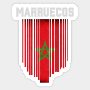 Morocco flag, Moroccan flag Sticker